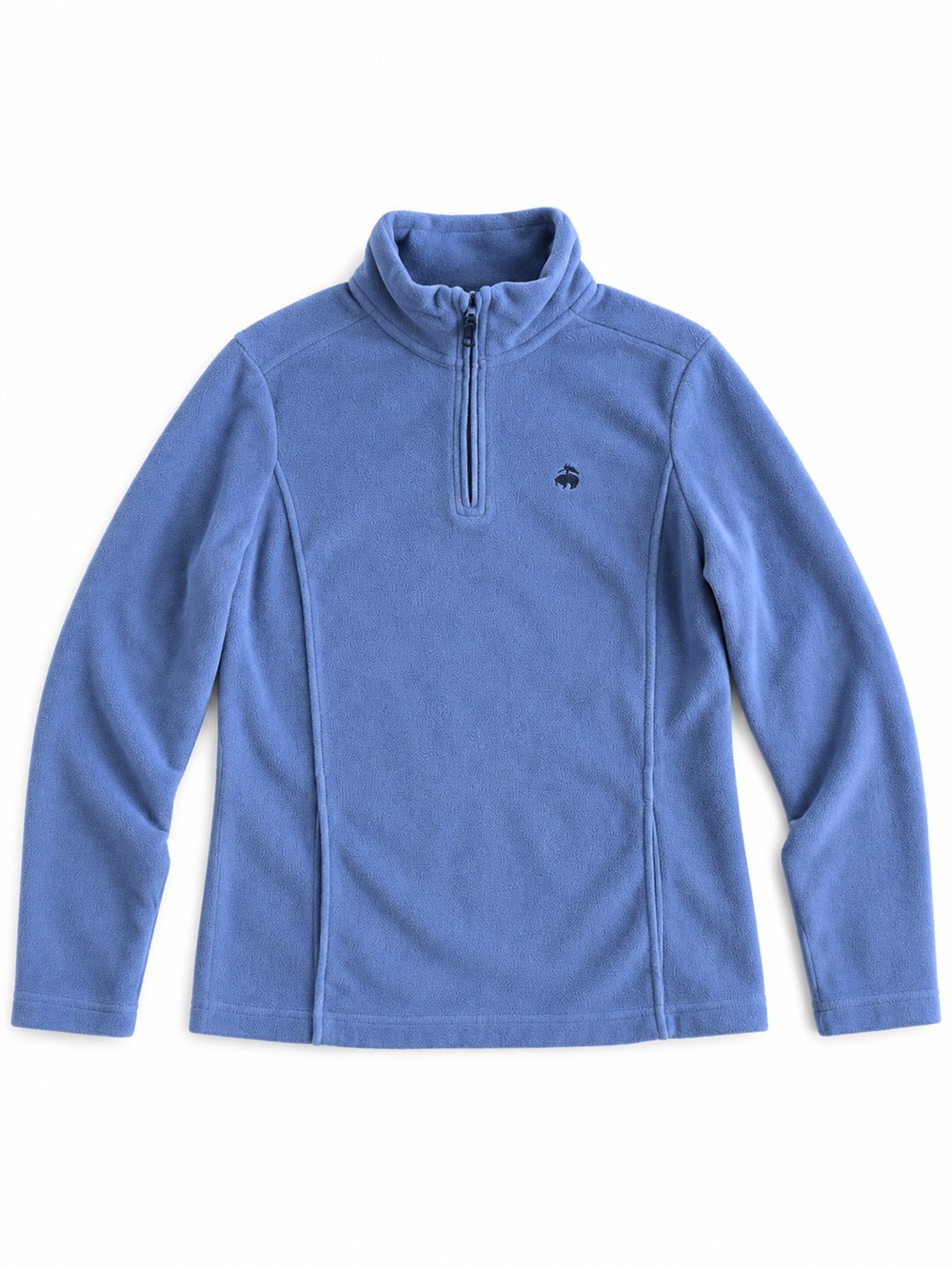 Brooks Brothers Fleece Quarter Zip Preppy Pullover Blue Medium